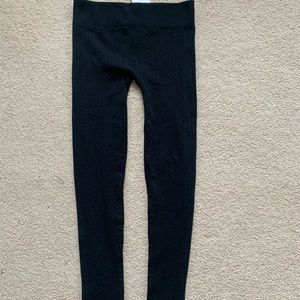 Black textured tights